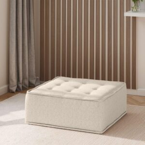 wohnli-moebel-suche-800000847348-1 POLSTERHOCKER Sande In Alpine Textil Fun Möbel Möbel > Sessel > Hocker Beige