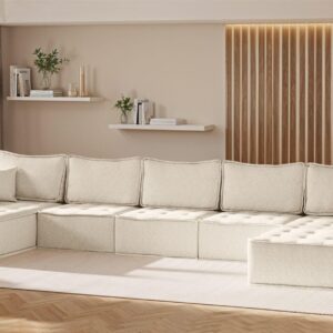 WOHNLANDSCHAFT Sande In Alpine Textil Fun Möbel Möbel > Sofas & Couches > Wohnlandschaften > Wohnlandschaften U-Form Beige