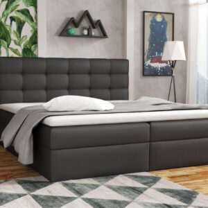 BOXBETT Doriano In Kunstleder Soft Textil Fun Möbel Möbel > Betten > Boxspringbetten Schwarz
