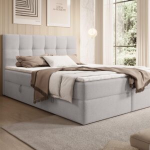 BOXBETT Arturo In Freya Textil Fun Möbel Möbel > Betten > Boxspringbetten Grau