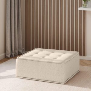 wohnli-moebel-suche-800000847394-1 POLSTERHOCKER Sande In Raven Textil Fun Möbel Möbel > Sessel > Hocker Weiß