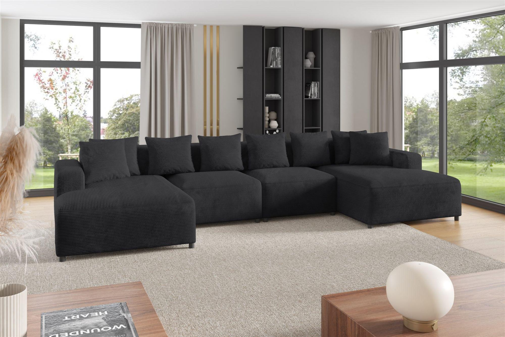 wohnli-moebel-suche-800000847479-1 WOHNLANDSCHAFT Megan In Poso Textil Fun Möbel Möbel > Sofas & Couches > Wohnlandschaften > Wohnlandschaften U-Form Anthrazit