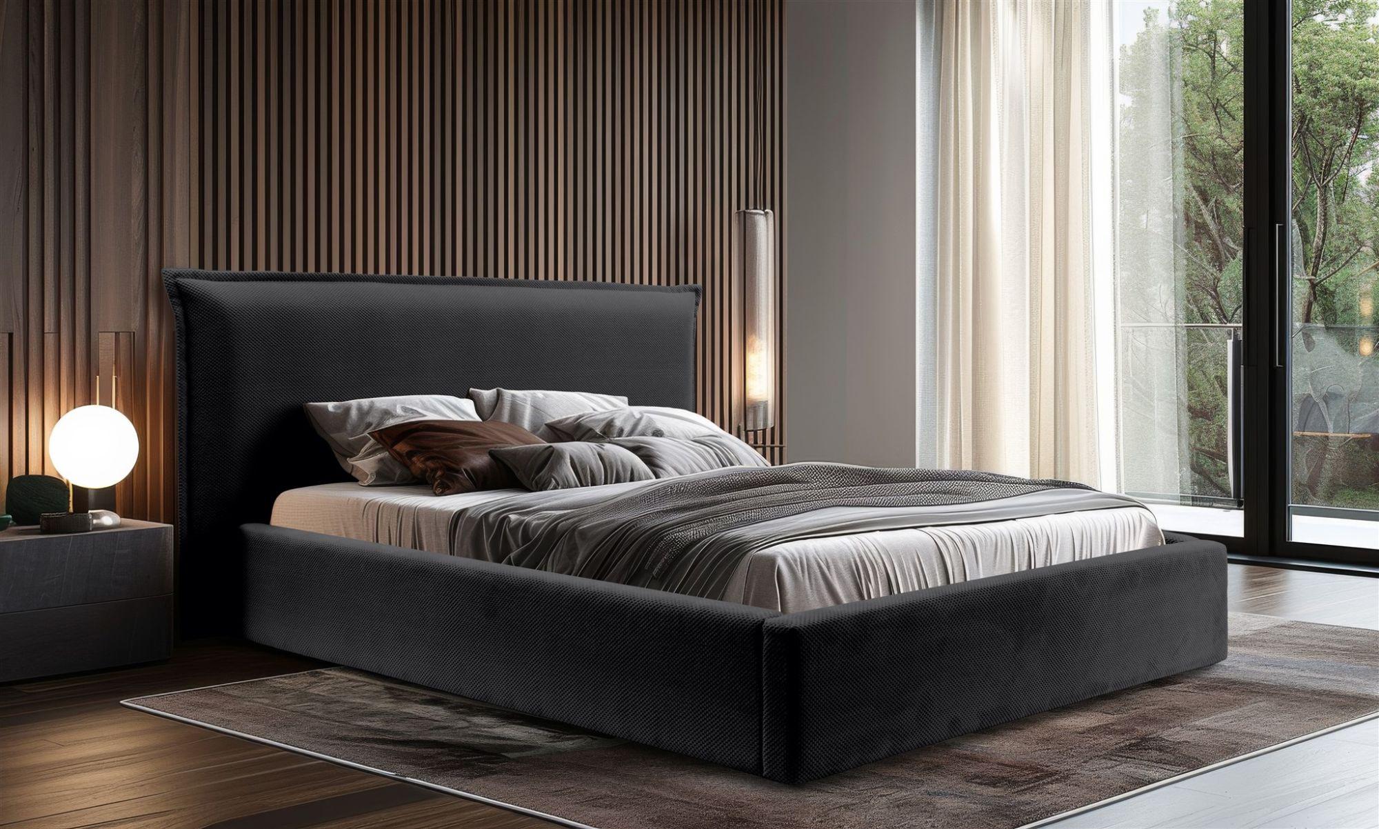 wohnli-moebel-suche-800000847480-1 POLSTERBETT Amada In Pop Textil Fun Möbel Möbel > Betten > Polsterbetten Schwarz