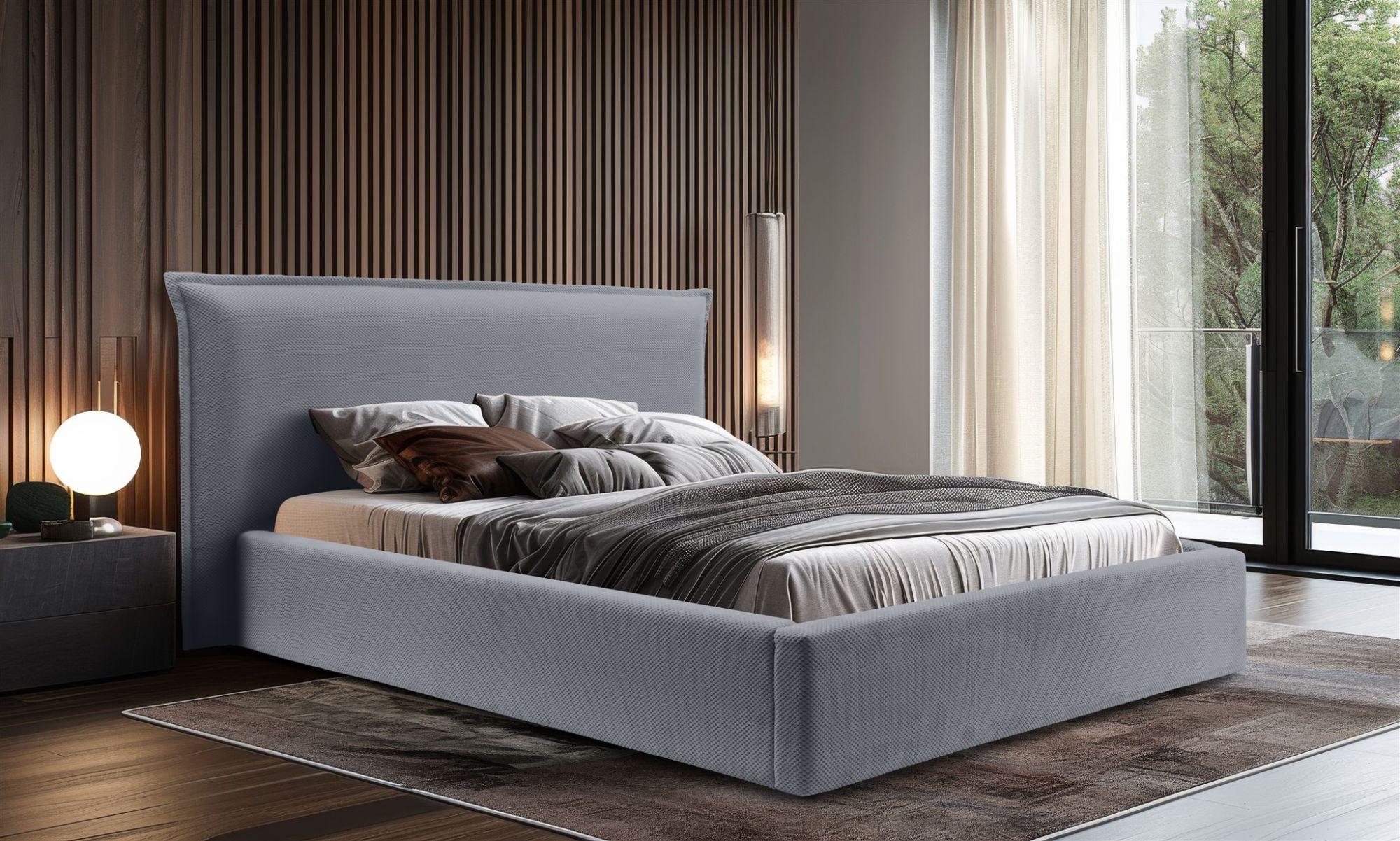 wohnli-moebel-suche-800000847481-1 POLSTERBETT Amada Komplettset In Pop Textil Fun Möbel Möbel > Betten > Polsterbetten Grau