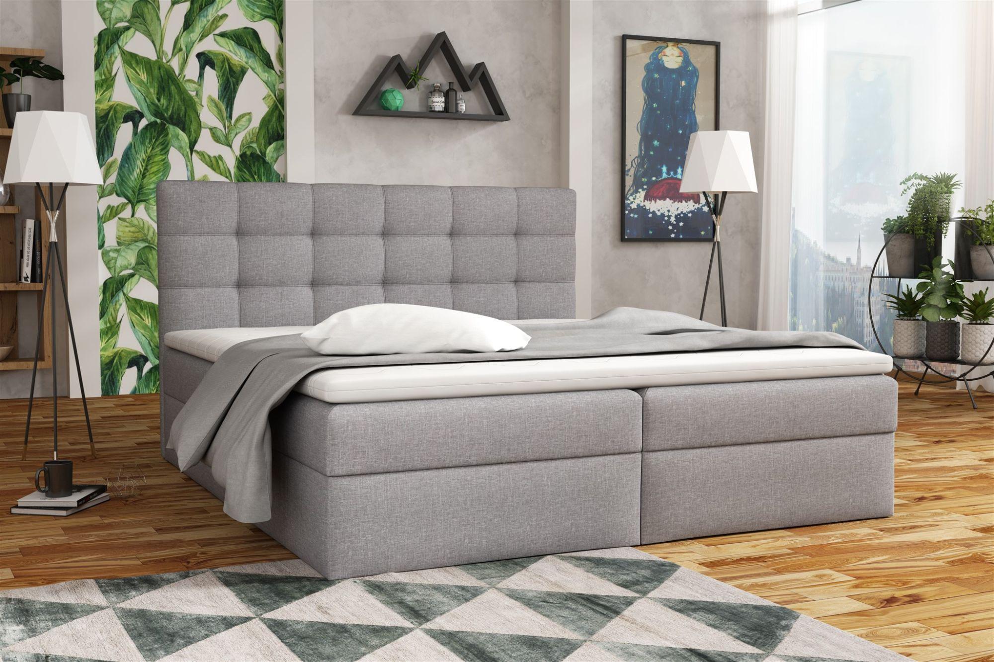 BOXBETT Doriano In Sawana Textil Fun Möbel Möbel > Betten > Boxspringbetten Grau