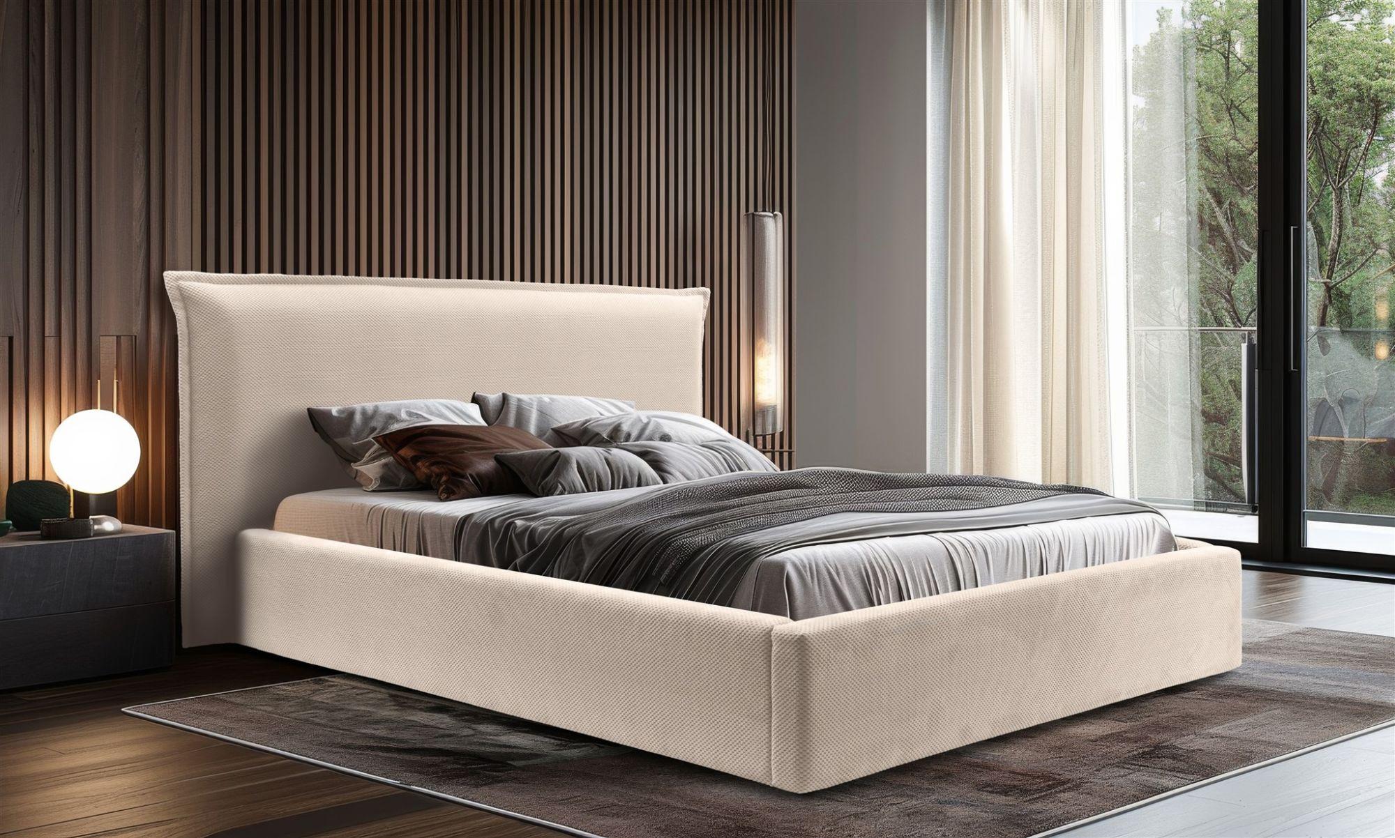 wohnli-moebel-suche-800000847561-1 POLSTERBETT Amada Komplettset In Pop Textil Fun Möbel Möbel > Betten > Polsterbetten Beige