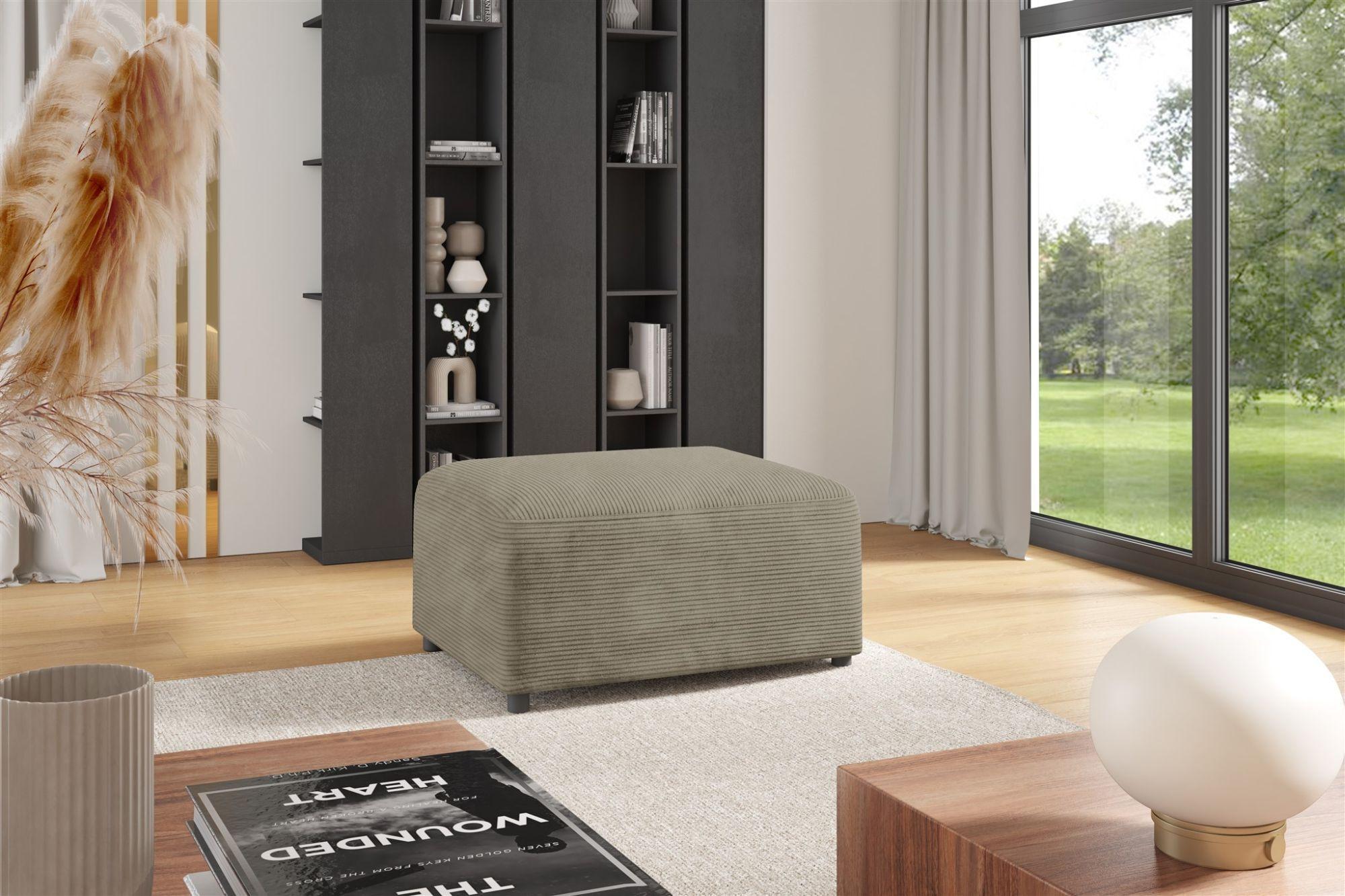 POLSTERHOCKER Megan In Poso Textil Fun Möbel Möbel > Sessel > Hocker Beige