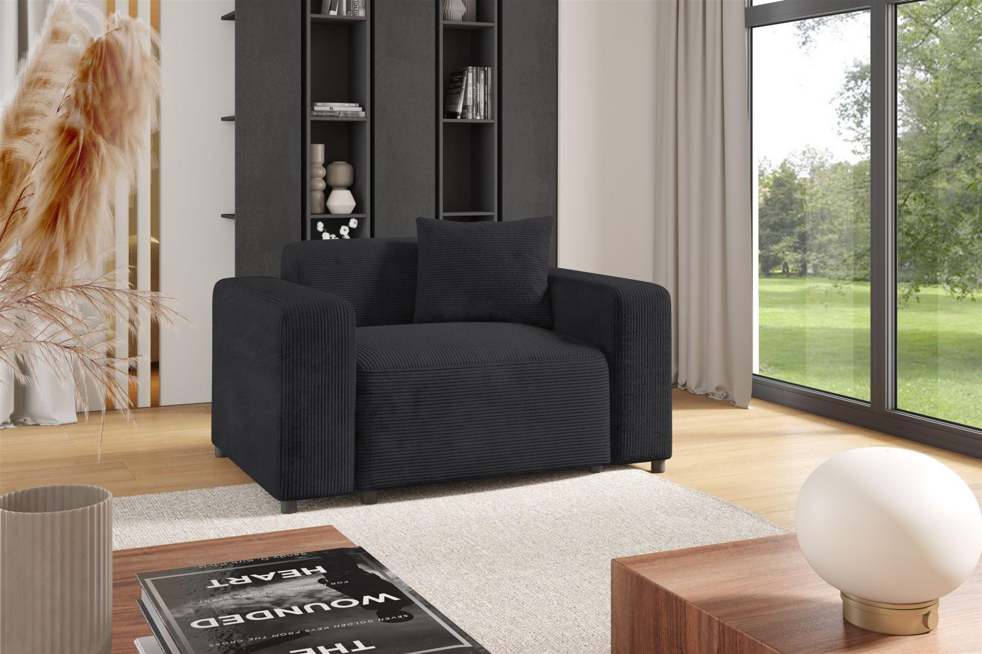 SESSEL Megan In Poso Textil Fun Möbel Möbel > Sessel > Polstersessel Anthrazit