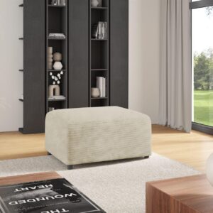 wohnli-moebel-suche-800000847607-1 POLSTERHOCKER Megan In Poso Textil Fun Möbel Möbel > Sessel > Hocker Weiß