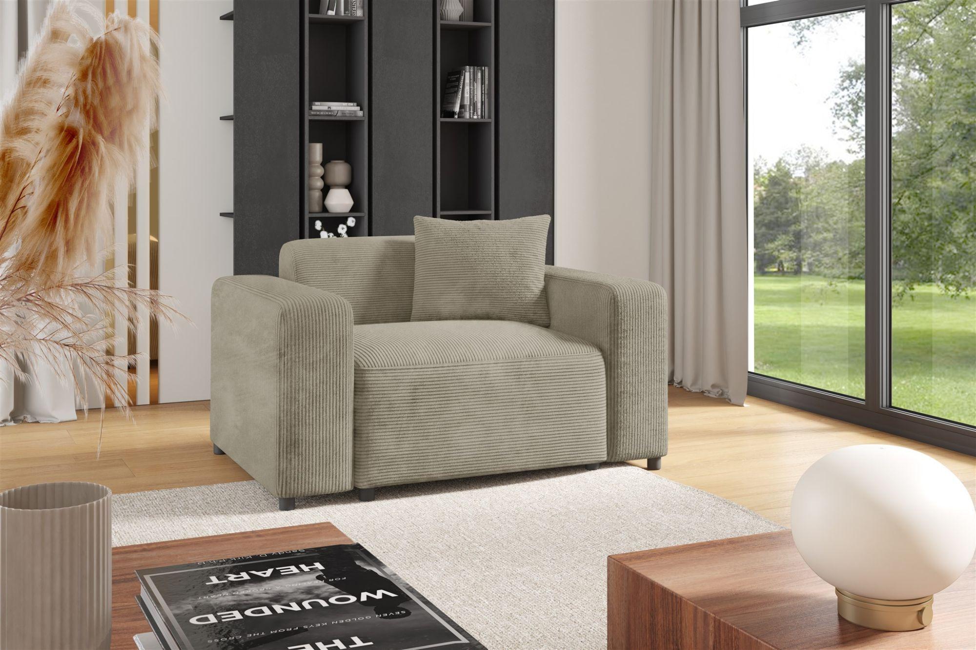 SESSEL Megan In Poso Textil Fun Möbel Möbel > Sessel > Polstersessel Beige