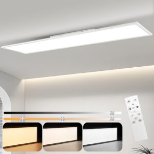 LED-DECKENLEUCHTE Landshut 120/30/4.5 cm Deckenlampe Metall Nettlife Lampen & Leuchten > LED-Leuchten > LED-Deckenleuchten Weiß