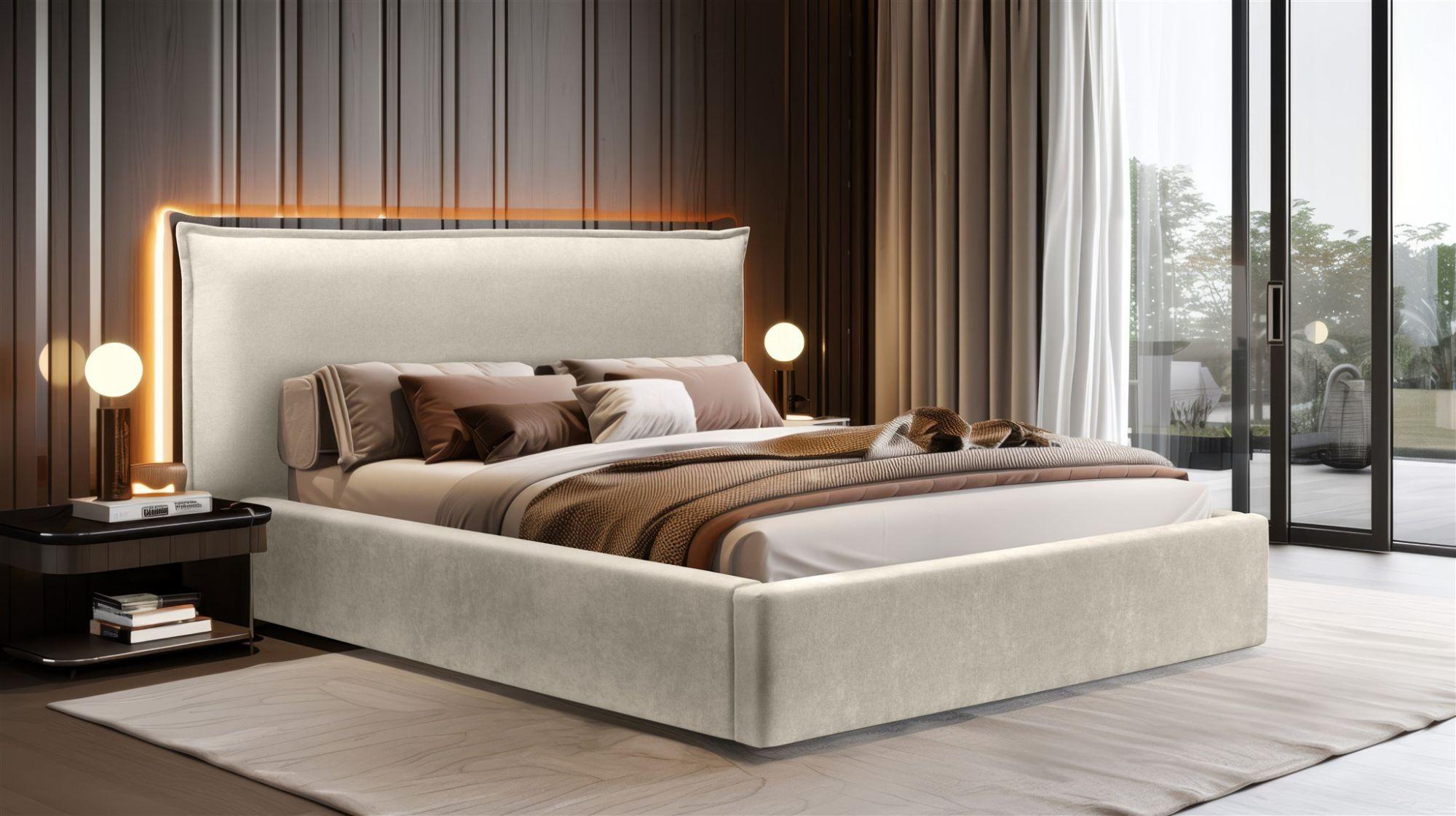 POLSTERBETT Amada Komplettset Textil Fun Möbel Möbel > Betten > Polsterbetten Weiß