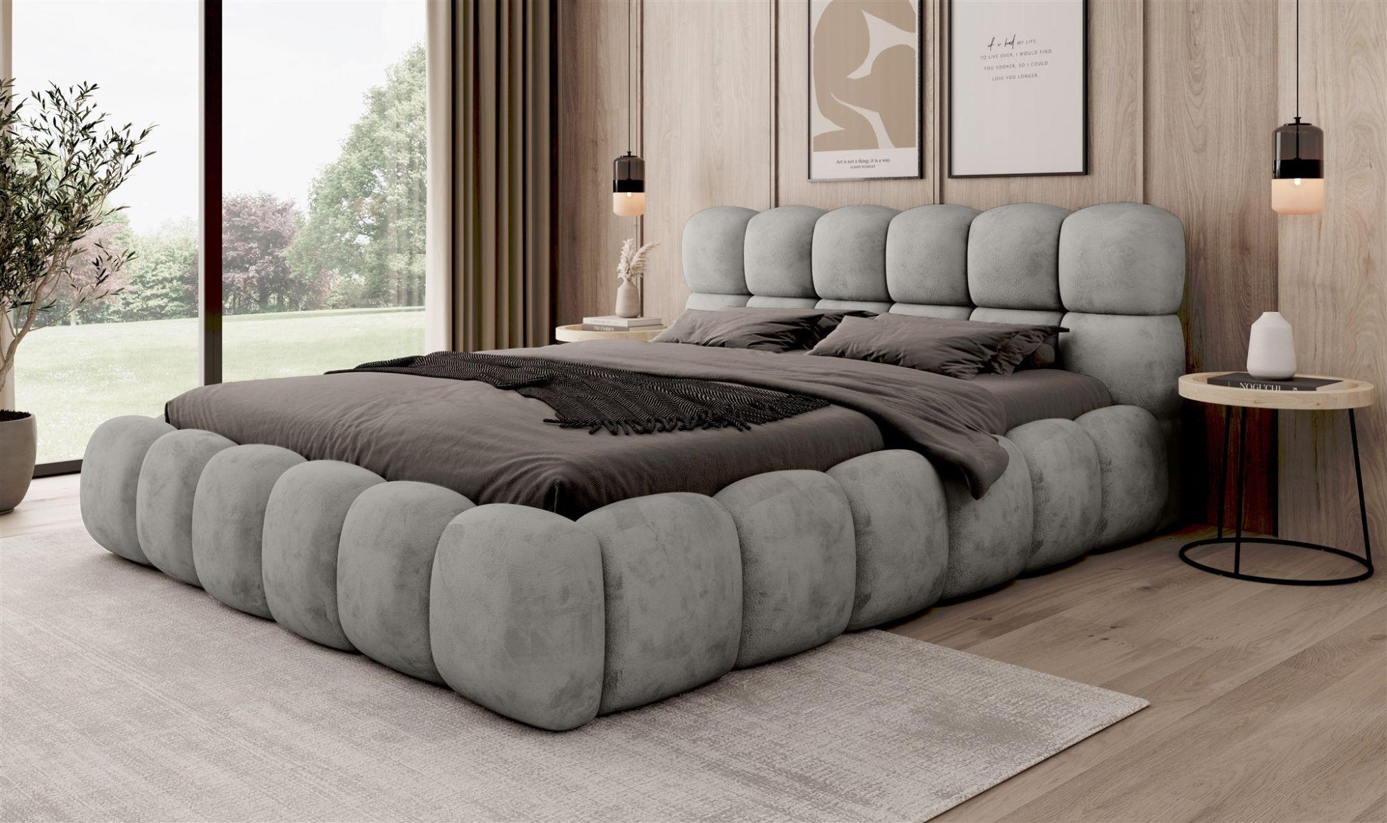 POLSTERBETT Aurelia Textil Fun Möbel Möbel > Betten > Polsterbetten Grau