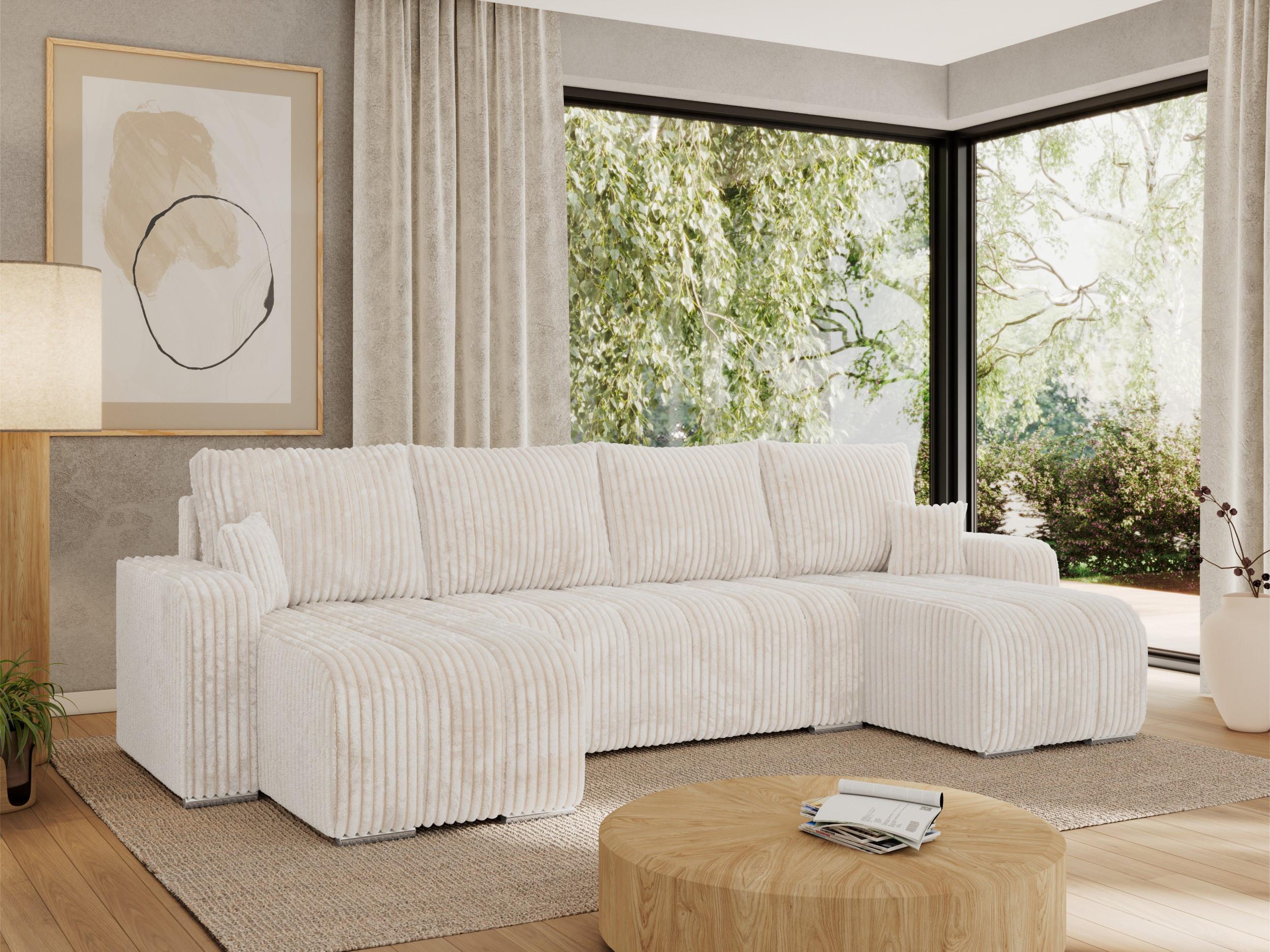 wohnli-moebel-suche-800000849837-1 WOHNLANDSCHAFT KIRASSO U Beige Cord Textil MKS Möbel > Sofas & Couches > Wohnlandschaften > Wohnlandschaften U-Form Beige