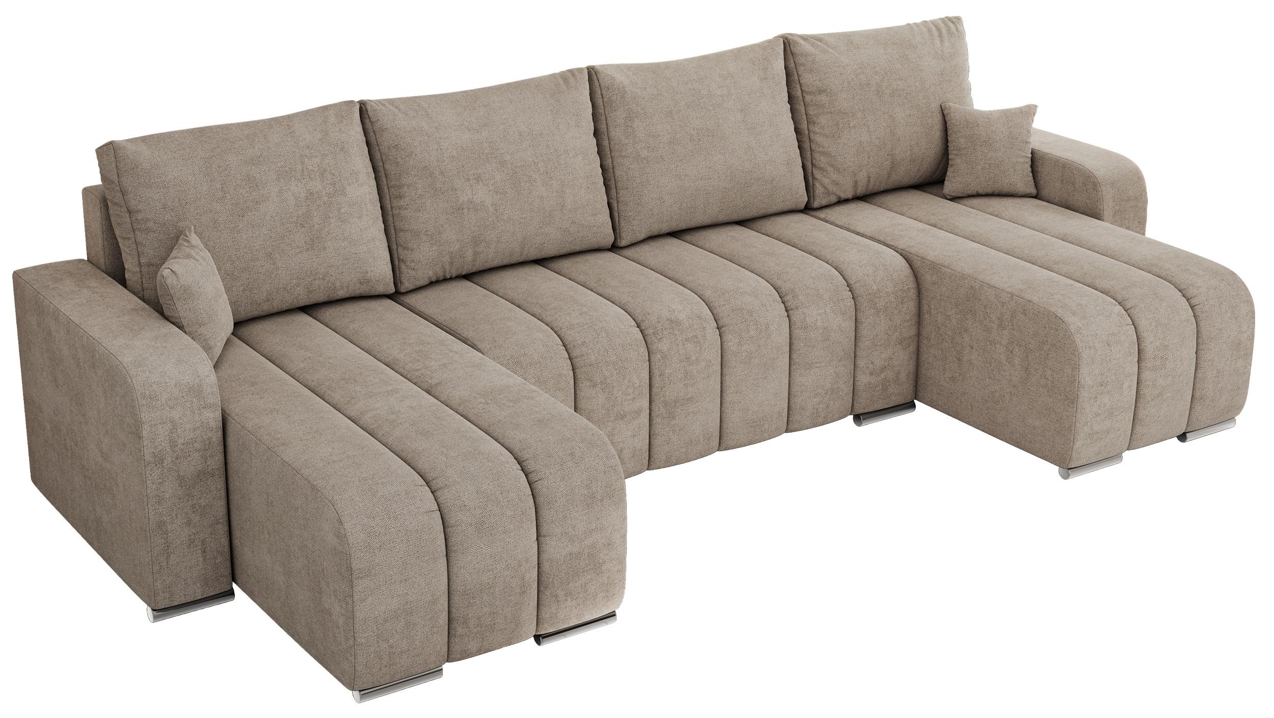 Wohnli Möbelsuche - WOHNLANDSCHAFT KIRASSO U Beige Struktur