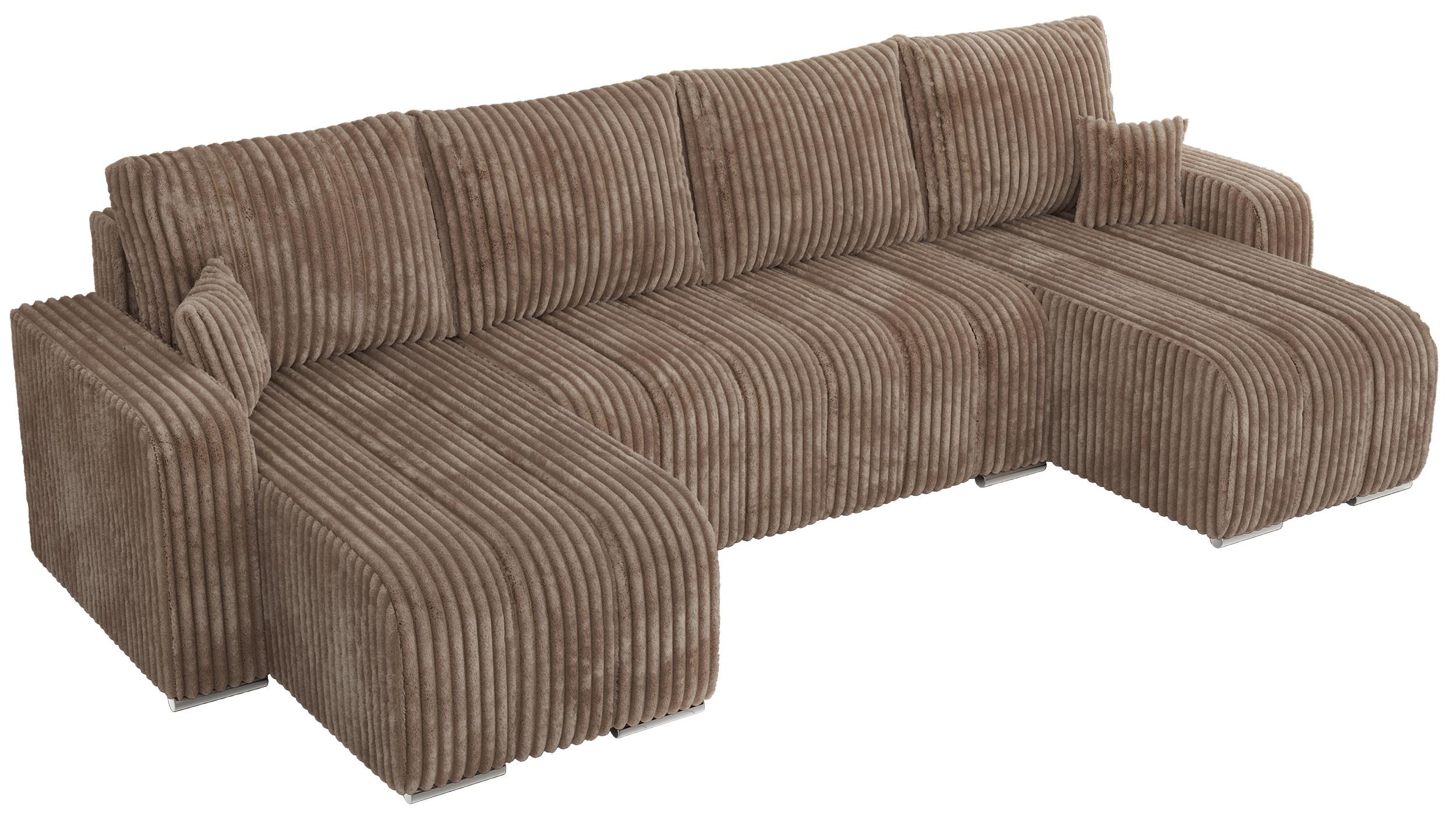 Wohnli Möbelsuche - WOHNLANDSCHAFT KIRASSO U Braun Cord