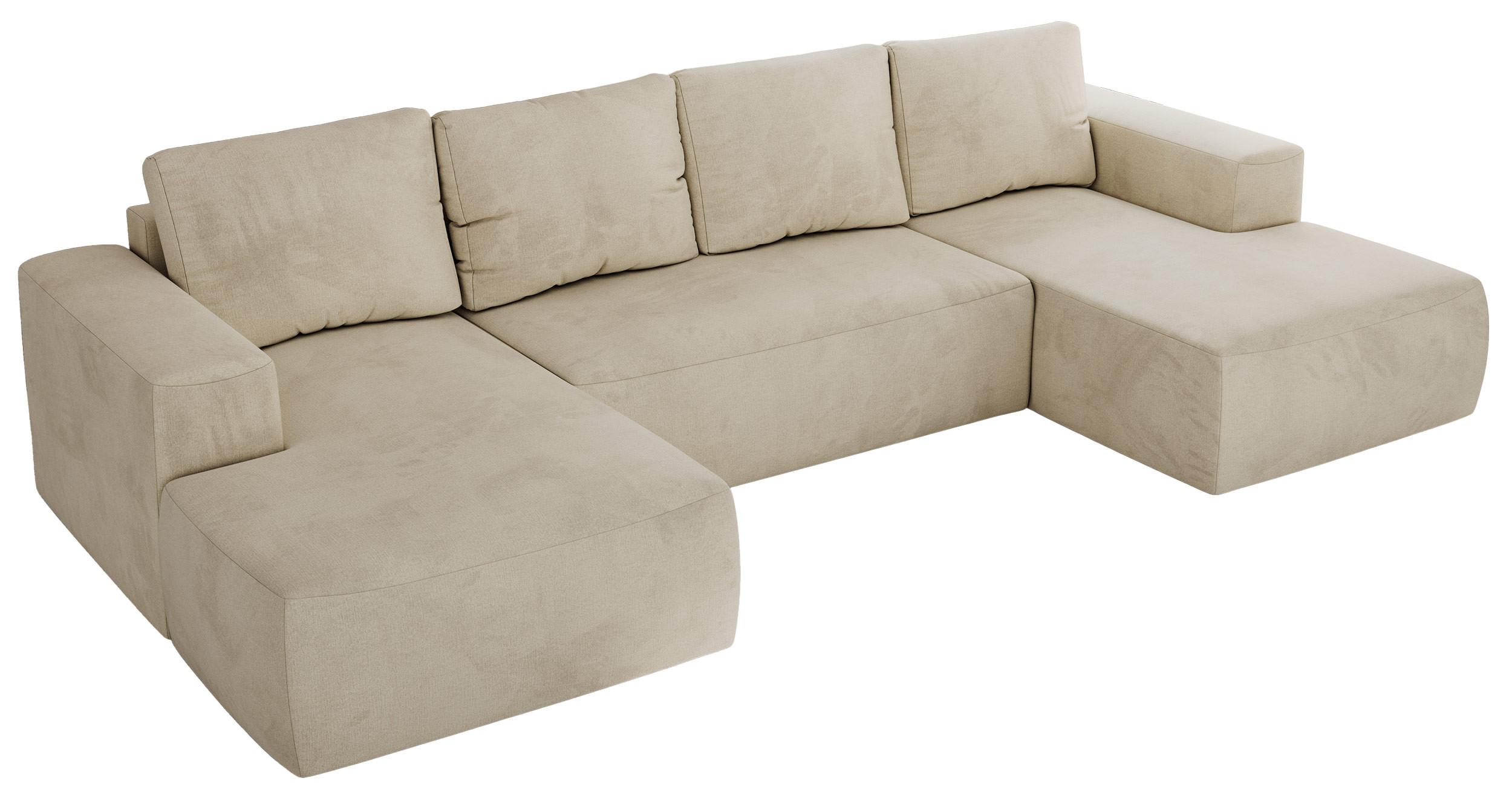 Wohnli Möbelsuche - WOHNLANDSCHAFT TRENTINO U Beige Velvet