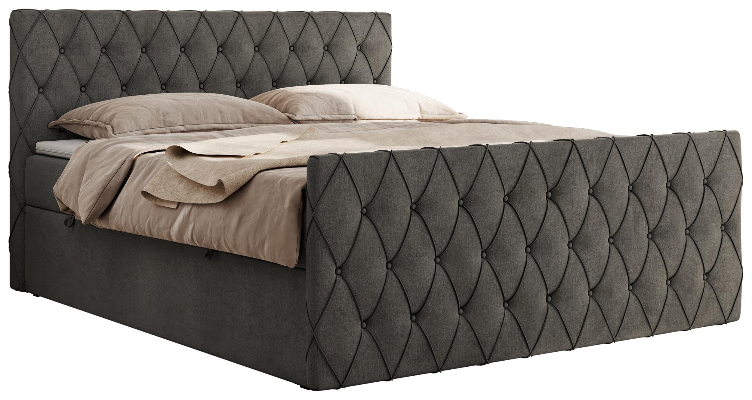 wohnli-moebel-suche-800000854007 Wohnli Möbelsuche - BOXBETT MIREN DUO 140/200 - Dunkelgrau Velvet - H3
