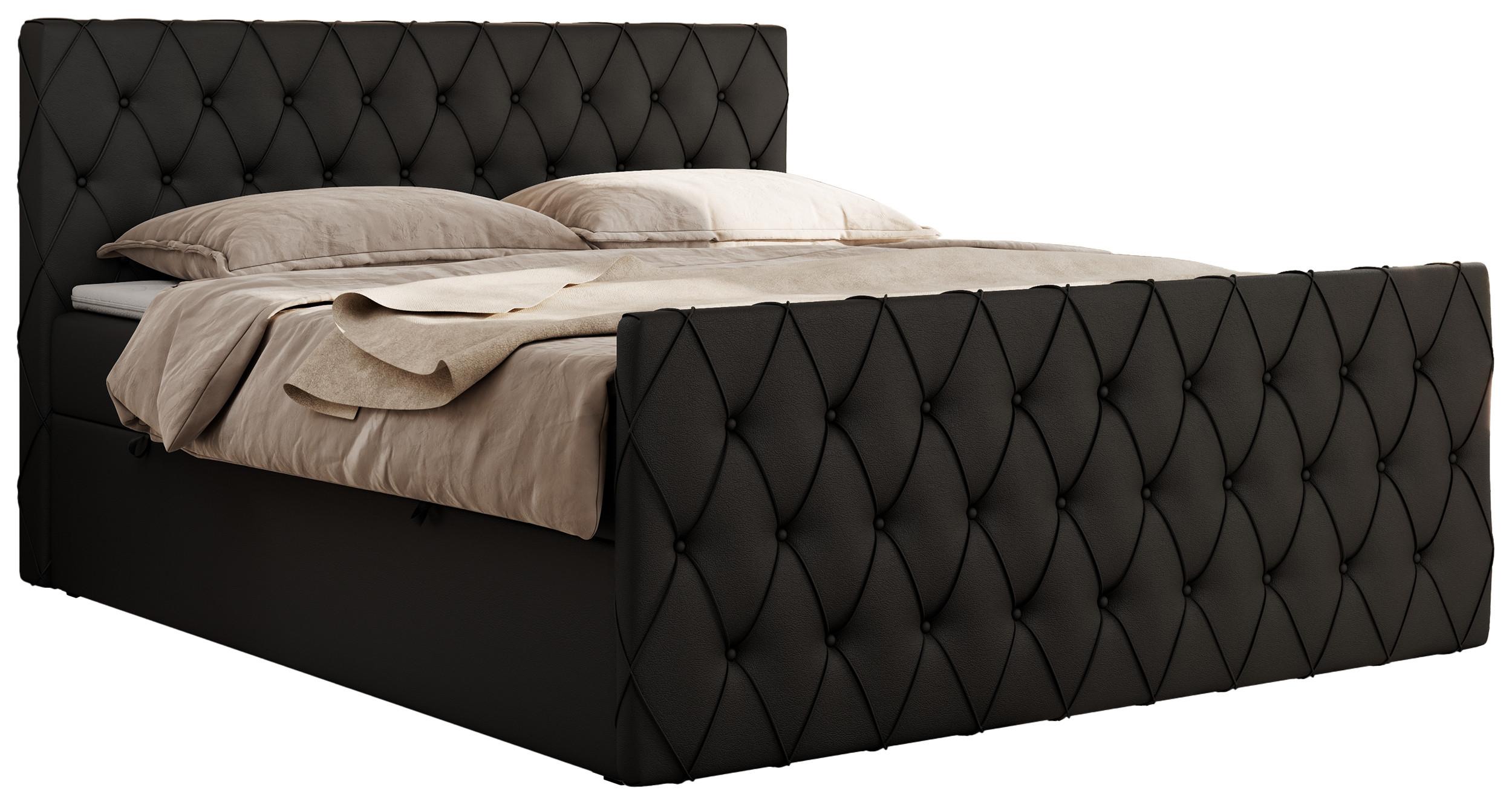 wohnli-moebel-suche-800000854049 Wohnli Möbelsuche - BOXBETT MIREN DUO 120/200 - Schwarz Kunstleder - H4