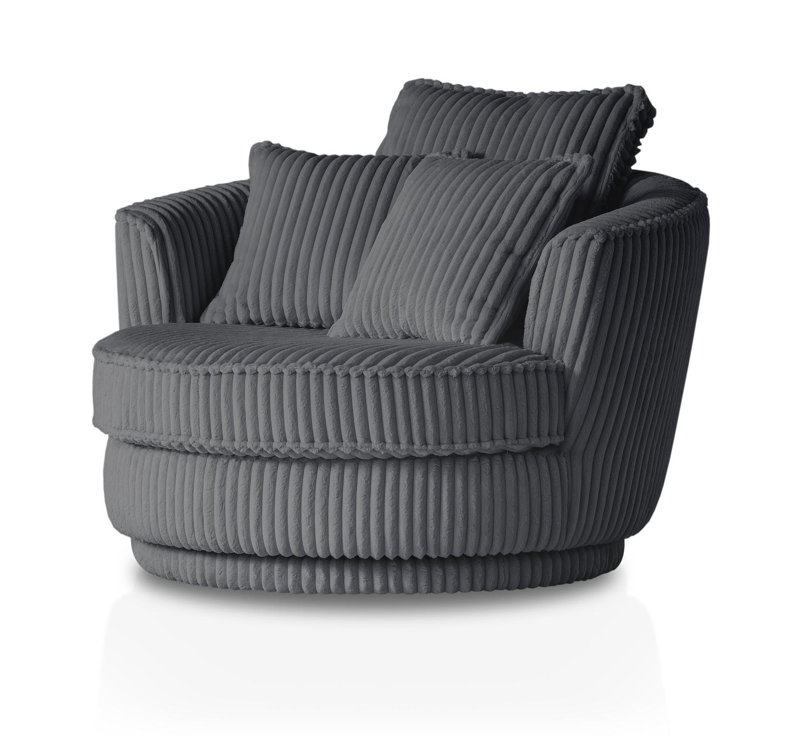 wohnli-moebel-suche-800000854214 Wohnli Möbelsuche - BIG-SESSEL Relaxsessel Mega Cord grau Ø 120 cm 360° drehbar