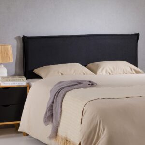 KOPFTEIL VINCEL 160x190 cm schwarz Textil IDIMEX Möbel > Betten Schwarz