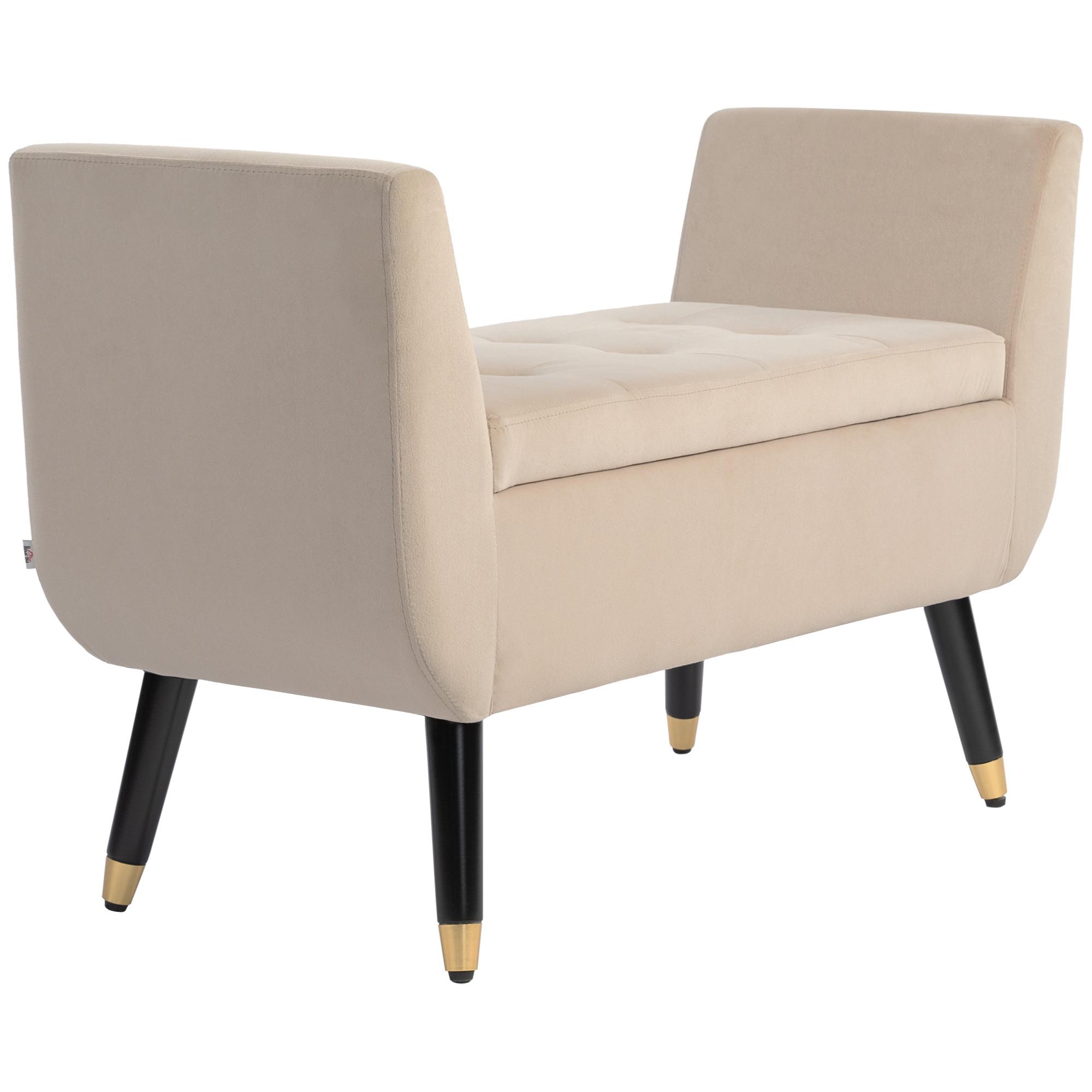 wohnli-moebel-suche-800000855965 Wohnli Möbelsuche - LUXUS Sitzbank Polsterbank mit Stauraum Beige 107 x 42 x 65 cm