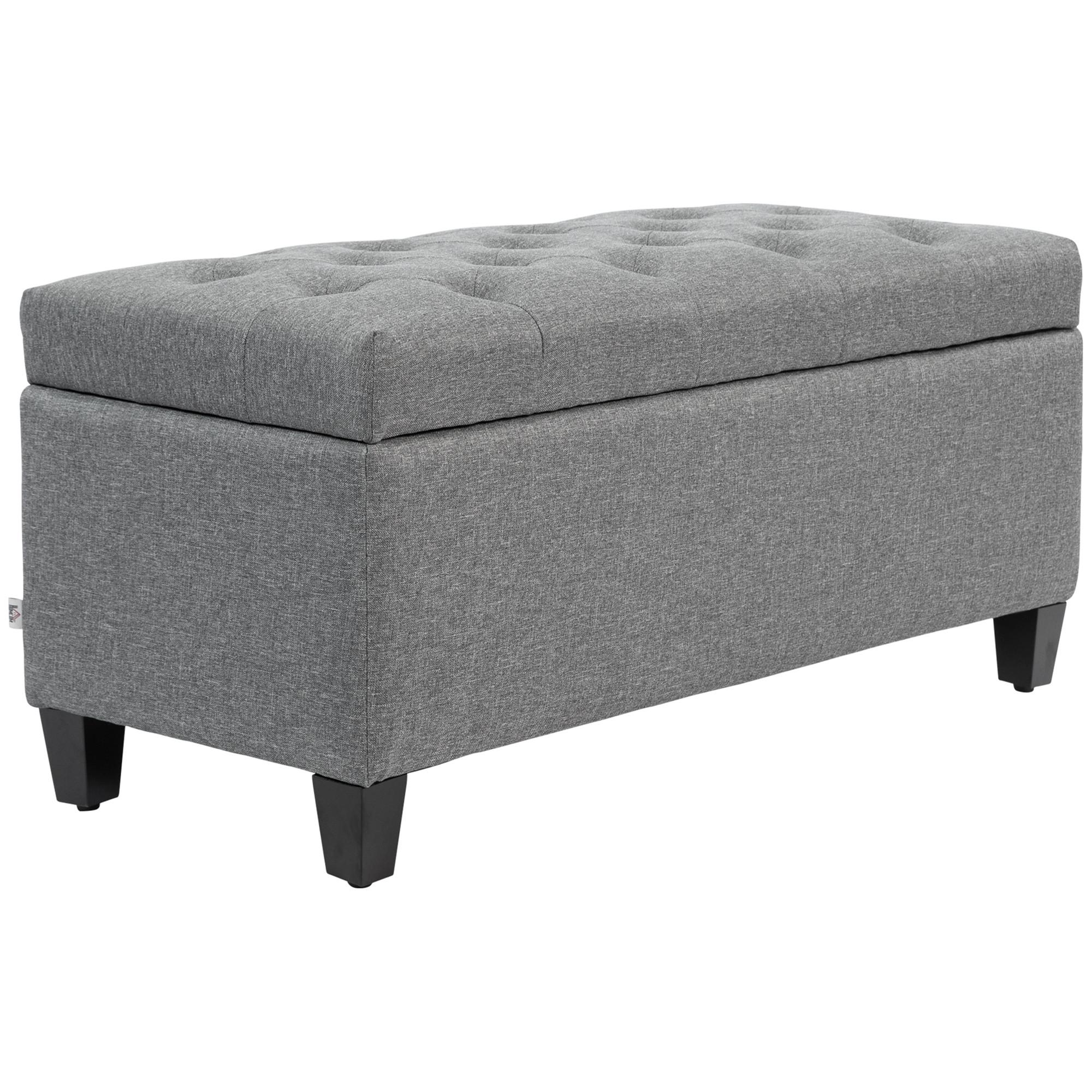 wohnli-moebel-suche-800000855966 Wohnli Möbelsuche - TRUHENBANK Polyester Holz Hellgrau