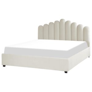 wohnli-moebel-suche-800000857283-1 POLSTERBETT Weiß 180x200 cm Vincennes Textil Beliani Möbel > Betten > Polsterbetten Weiß