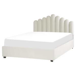 wohnli-moebel-suche-800000857293-1 POLSTERBETT Weiß 160x200 cm Vincennes Textil Beliani Möbel > Betten > Polsterbetten Weiß