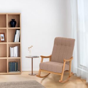wohnli-moebel-suche-800000861703-1 SCHAUKELSTUHL taupe Textil MCW Möbel > Sessel > Relaxsessel Taupe