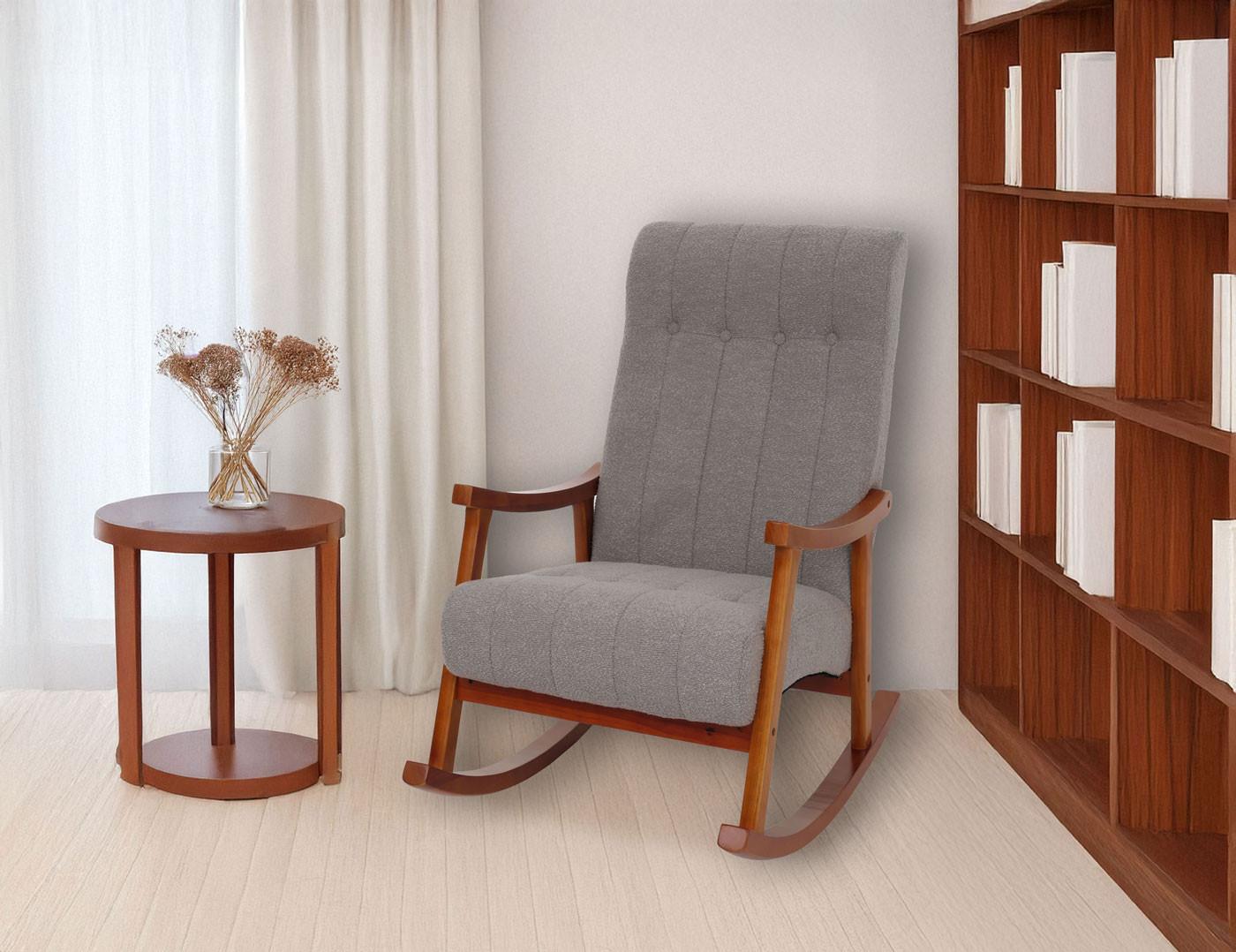 wohnli-moebel-suche-800000861713-1 SCHAUKELSTUHL Grau Textil MCW Möbel > Sessel > Relaxsessel Grau