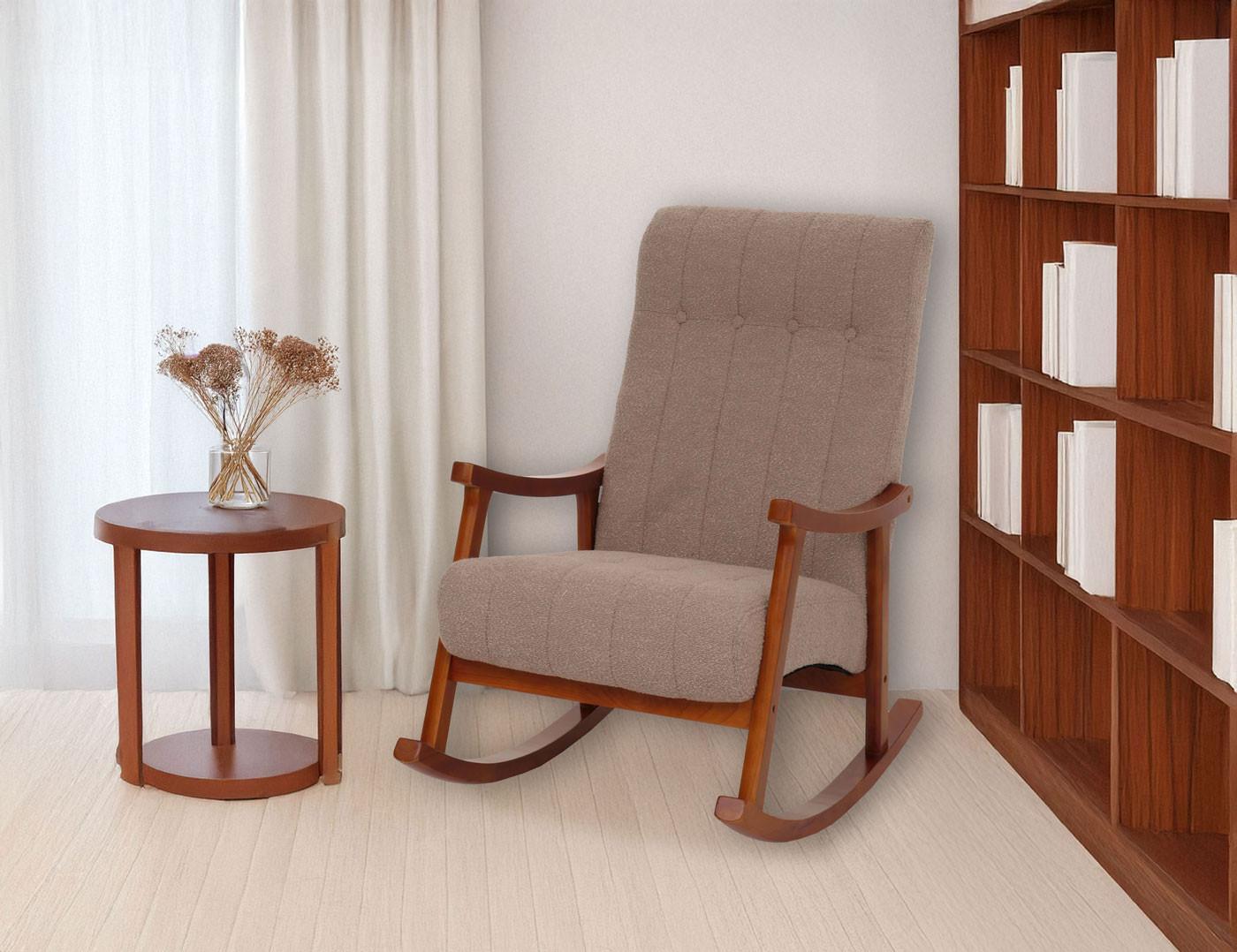 wohnli-moebel-suche-800000861741-1 SCHAUKELSTUHL taupe Textil MCW Möbel > Sessel > Relaxsessel Taupe