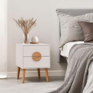 wohnli-moebel-suche-800000861850-1 NACHTTISCH rechteckig Weiß Holz MCW Möbel > Kommoden & Schubladenschränke > Nachttische Weiß