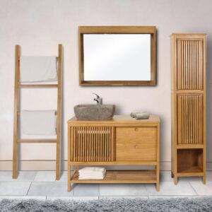 TEAK-KOMMODE Braun Holz MCW Möbel > Kommoden & Schubladenschränke > Kommoden Braun