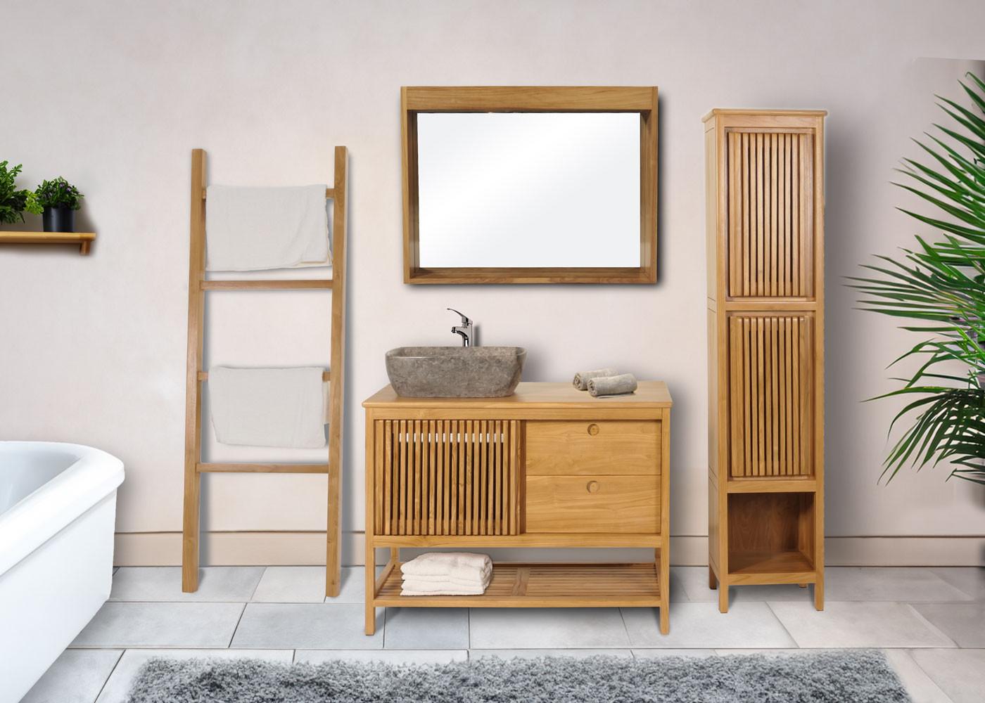 TEAK-KOMMODE Braun Holz MCW Möbel > Kommoden & Schubladenschränke > Kommoden Braun
