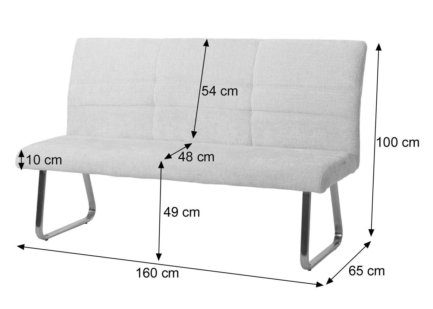 wohnli-moebel-suche-800000862106-1 ESSZIMMER-SET Beige 5er-Set Textil MCW Möbel > Bänke > Eckbänke Beige
