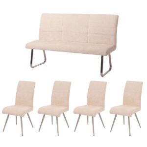 wohnli-moebel-suche-800000862106 Wohnli Möbelsuche - ESSZIMMER-SET Beige 5er-Set