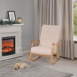 wohnli-moebel-suche-800000862200-1 SCHAUKELSTUHL Cremeweiß Textil MCW Möbel > Sessel > Relaxsessel Weiß