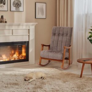 wohnli-moebel-suche-800000862218-1 SCHAUKELSTUHL Braun Textil MCW Möbel > Sessel > Relaxsessel Braun