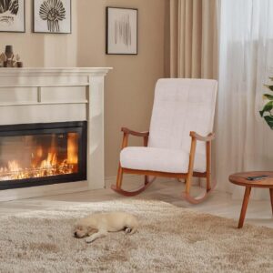 SCHAUKELSTUHL Cremeweiß Textil MCW Möbel > Sessel > Relaxsessel Weiß