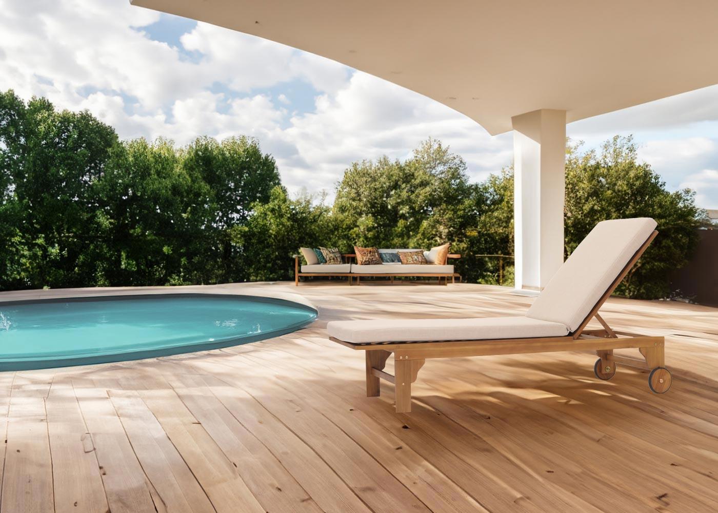wohnli-moebel-suche-800000862230-1 SONNENLIEGE Beige Holz MCW Garten & Outdoor > Gartenmöbel > Gartenliegen Beige
