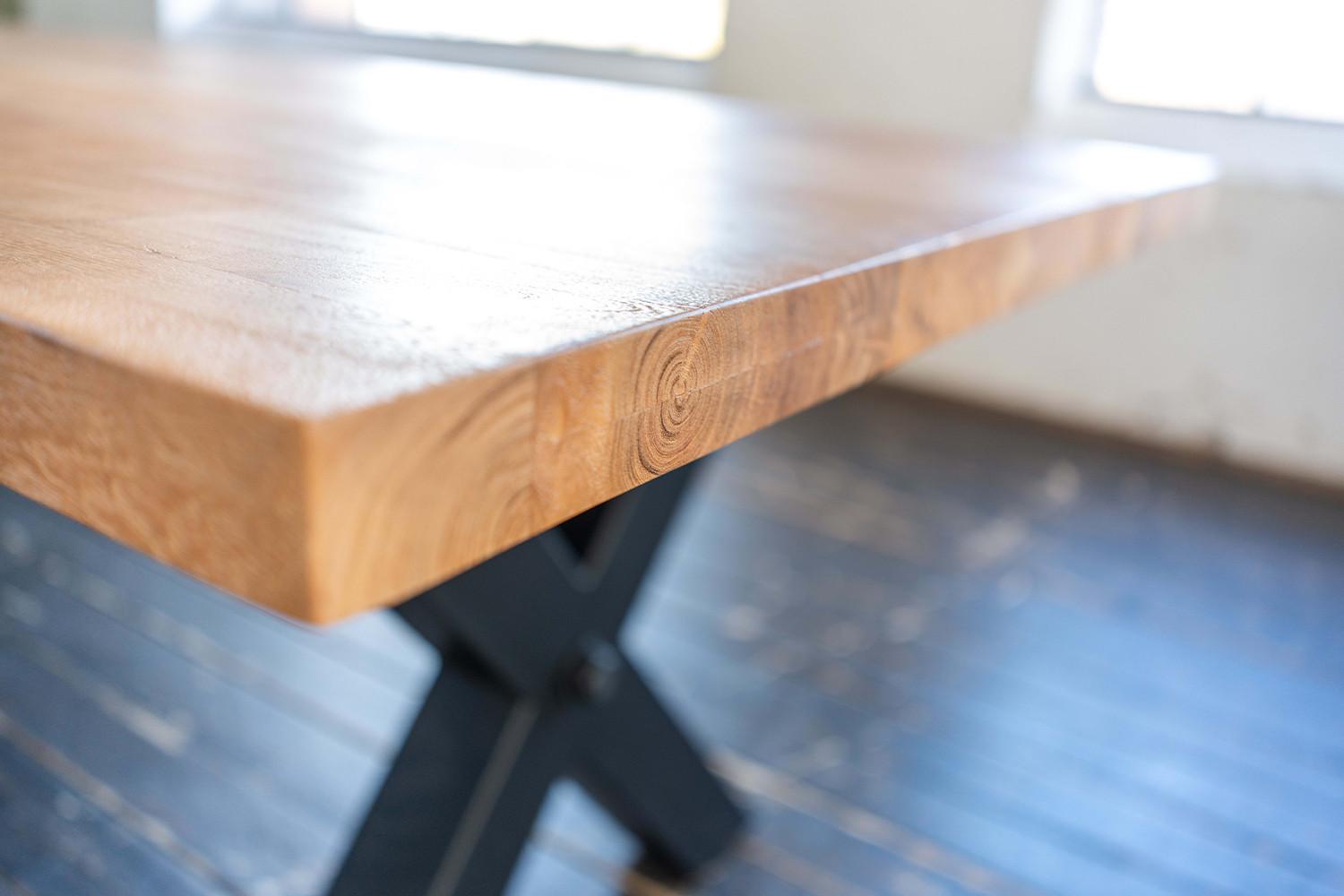 wohnli-moebel-suche-800000863467-1 ESSTISCH MIT GERADER KANTE SELVA Braun Akazie Holz KAWOLA Möbel > Tische > Esstische Braun