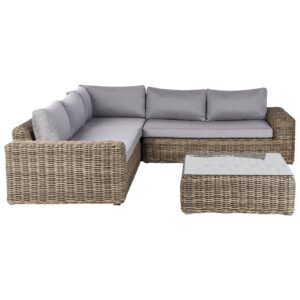 wohnli-moebel-suche-800000870275 Wohnli Möbelsuche - LOUNGE-SET 6-Sitzer PE Rattan Hellbraun Palermo