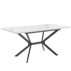 wohnli-moebel-suche-800000870554-1 ESSTISCH Weiß 120-160/80/75 cm Holzwerkstoff, Metall Urban Meuble Möbel > Tische > Esstische Braun