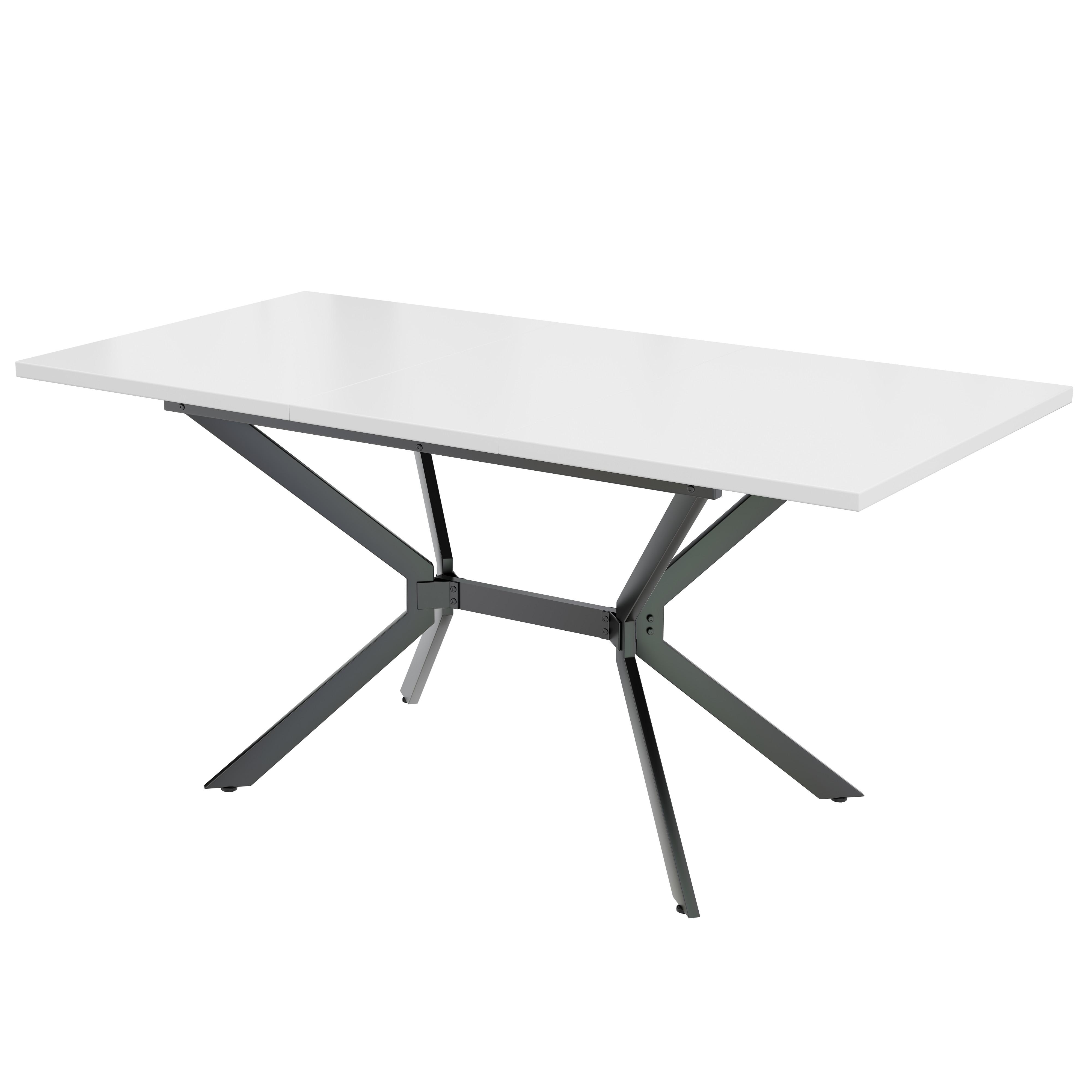 wohnli-moebel-suche-800000870554 Wohnli Möbelsuche - ESSTISCH Weiß 120-160/80/75 cm