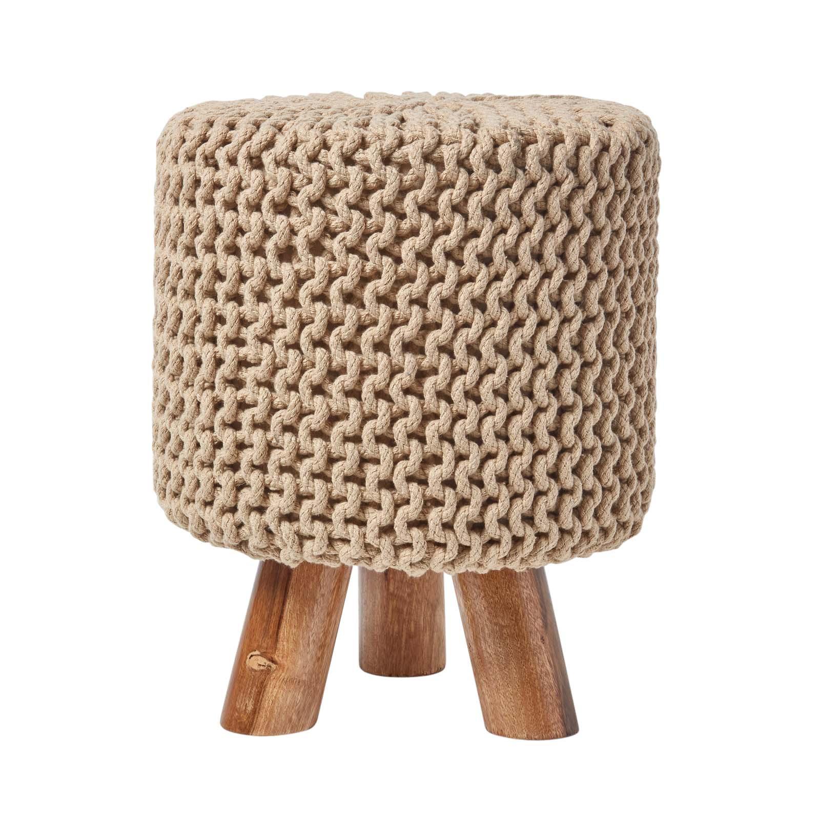 Wohnli Möbelsuche - STRICK-HOCKER beige
