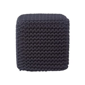Wohnli Möbelsuche - STRICK-POUF schwarz