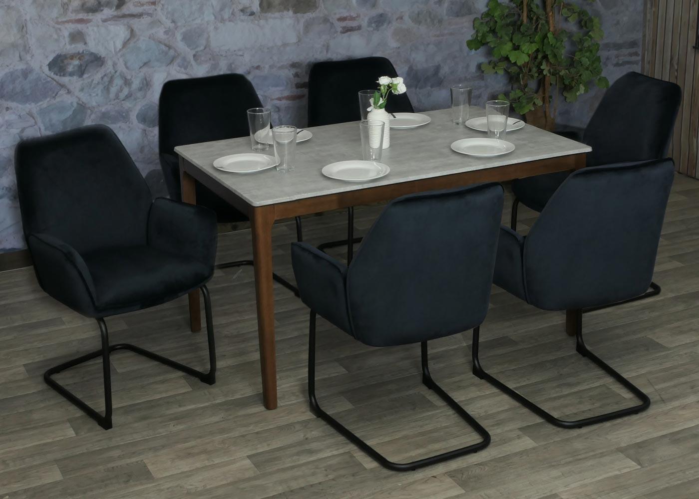 wohnli-moebel-suche-800000872330-1 FREISCHWINGER Anthrazit Textil MCW Möbel > Stühle > Esszimmerstühle > Schwingstühle Anthrazit