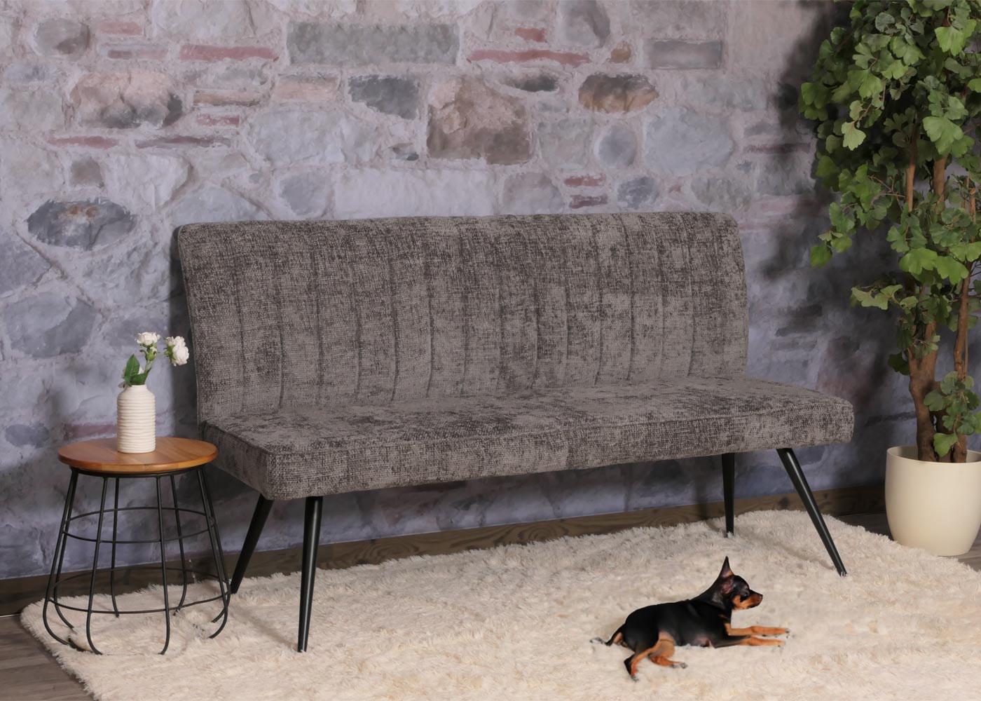 wohnli-moebel-suche-800000872378-1 SITZBANK Grau Textil MCW Möbel > Bänke > Sitzbänke Grau