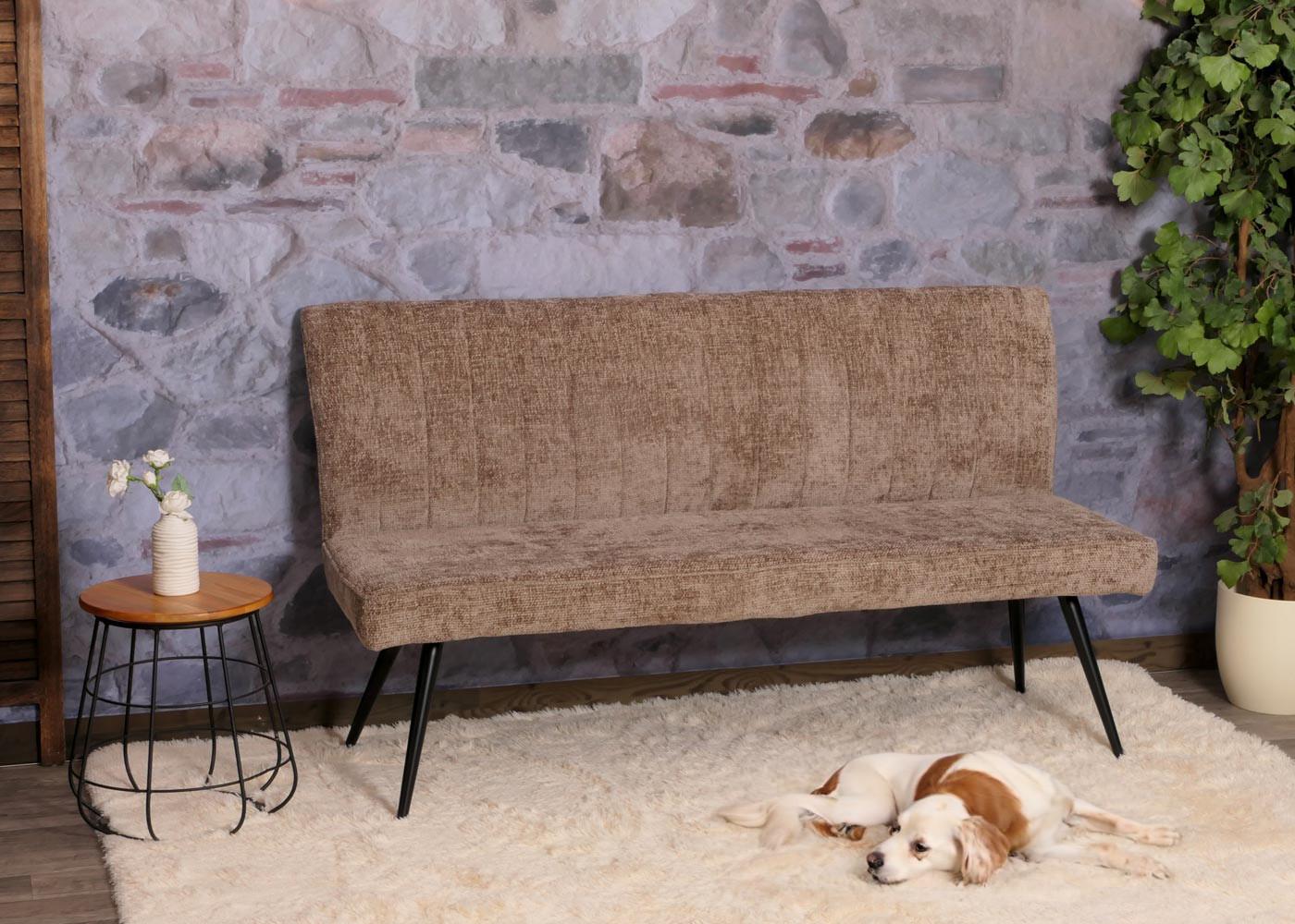 wohnli-moebel-suche-800000872385-1 SITZBANK Braun Textil MCW Möbel > Bänke > Sitzbänke Braun
